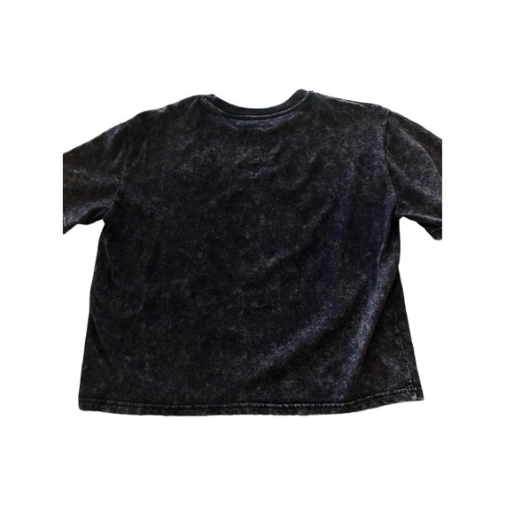 NWOT CHEMISTRY Black Distressed Graphic Corvette Crop TopTee.Size XL in Juniors. - Picture 2 of 4